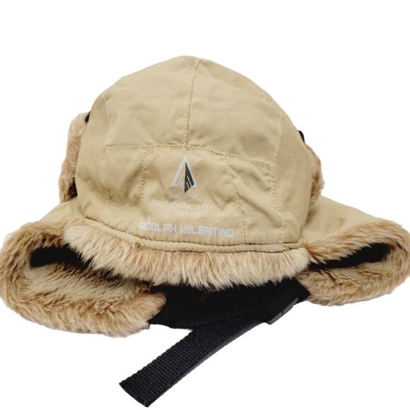 Vtg Individual Outfitters Rudolph Valentino Lined Snow Hat Cap - Picture 1 of 9